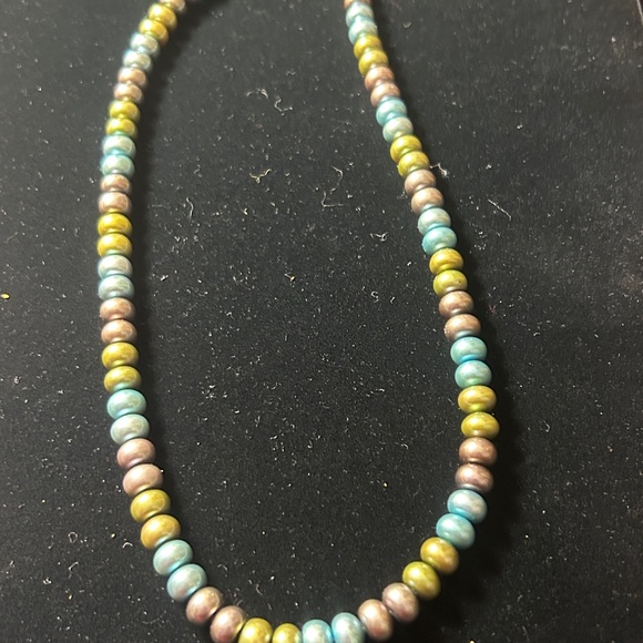 Honors genuine freshwater, Rondell pearl necklace 18 inch - Picture 5 of 7